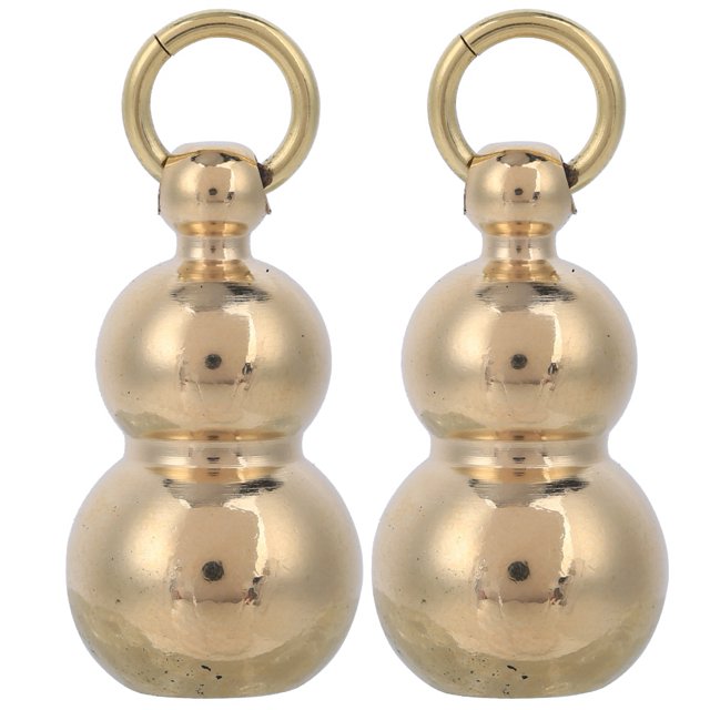 2Pcs/Set Brass Pendant, Keychain, Exquisite Pure Handmade Large Size Girl For DIY Enthusiast Brass 2.9cm Height 1.55cm Diameter