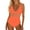 Orange, variant on XUELUO One Piece Swimsuit Women Summer Solid Color Strappy Push Up Padded Athletic Sports Vintage Swimsuits Bathing Suits,Orange,M