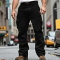 thumbnail image 2 of XIYON Cargo Pants For Men Men's Corduroy Casual Pants Slim Fit Comfortable Stretch Waist Pocket Durable Workwear Trousers For Outdoor Daily Wear, 2 of 5