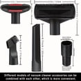 thumbnail image 4 of Universal Vacuum Attachment Kit Wet Dry Plastic Vacuum Hose Adapter 1-1/4" Vacuum Cleaners Accessories with Horse Hair Brush Extension Wand Flexible Crevice Tool Adapter for Shop Vac (7PCS), 4 of 7