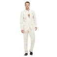 thumbnail image 4 of Roaring 20s Gent Costume Adult White 1920s Razzle Fancy Dress Large Male Party Book Week Halloween, 4 of 4