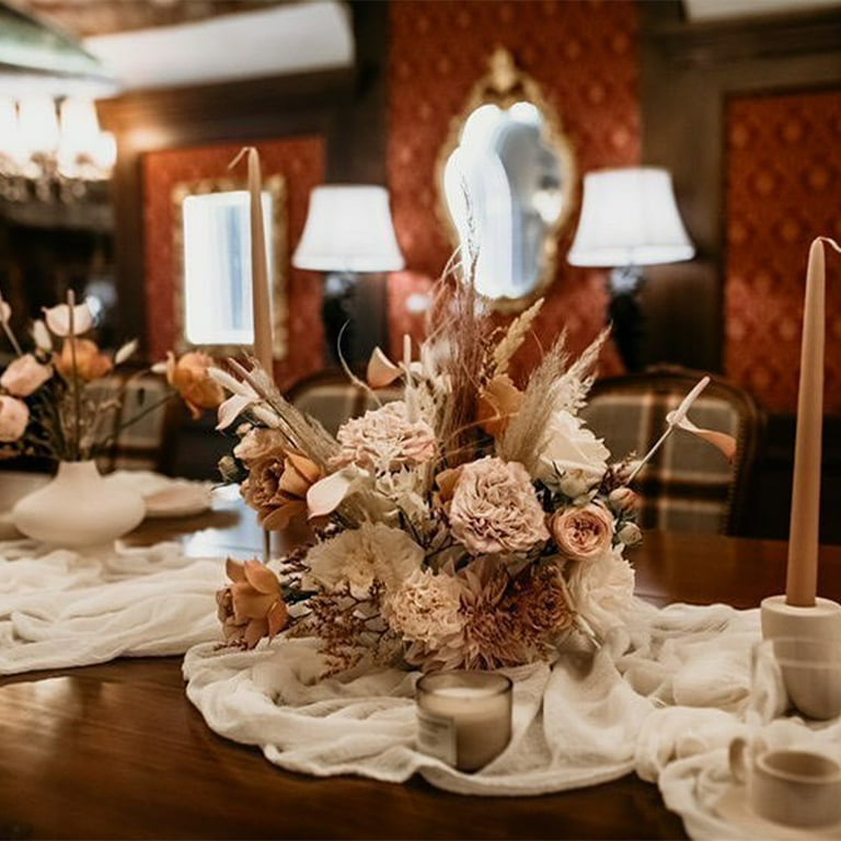 Ovzne Gauze Table Runne, Bohemian Table Cloth,