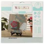 Waverly Inspirations 12" x 12" Plastic Leaves Stencil Set for Adults, 3 Piece Art Stencil