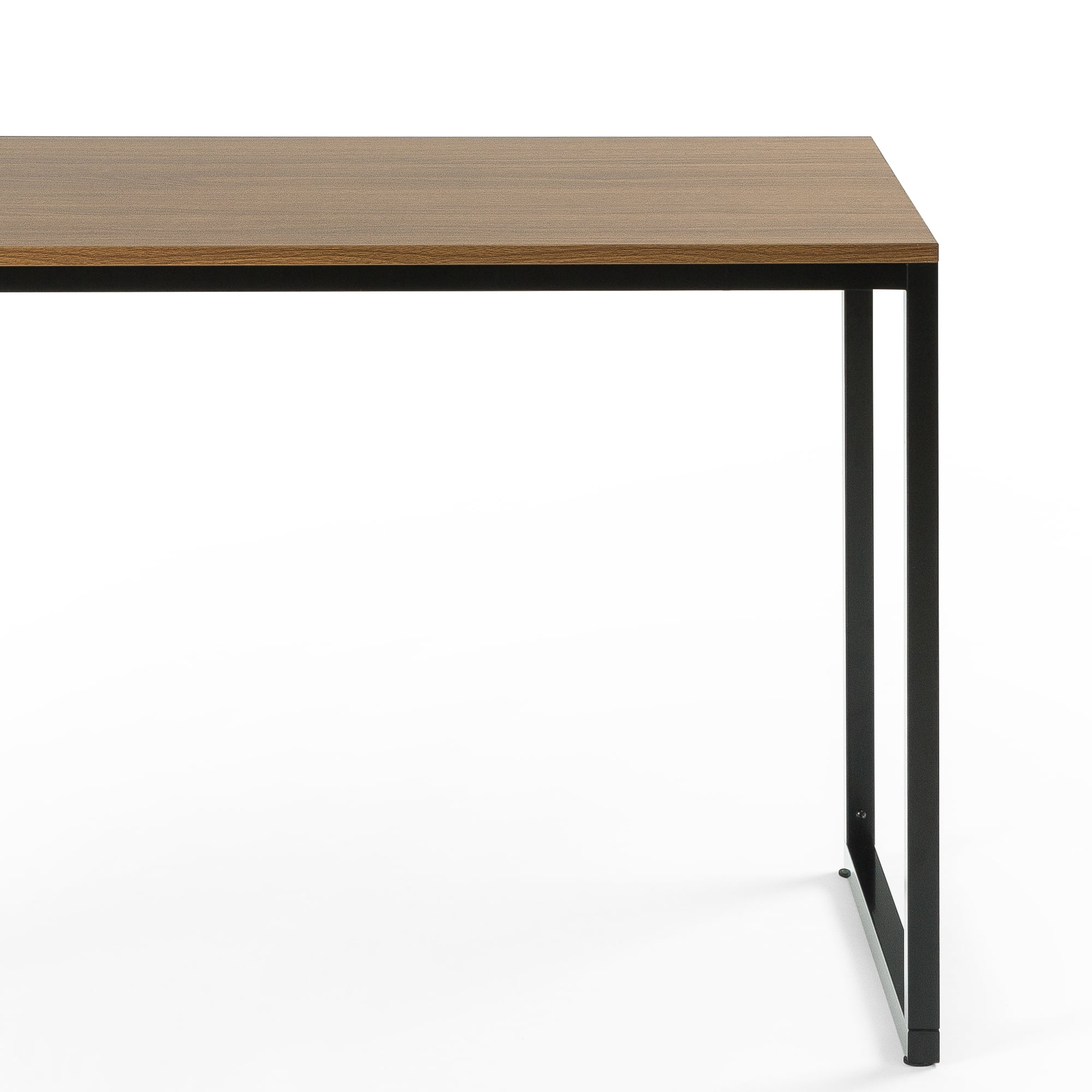 Bellamy Studios Jennifer 55" x 29" Black Frame Desk, Brown