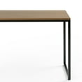 thumbnail image 6 of Bellamy Studios Jennifer 55" x 29" Black Frame Desk, Brown, 6 of 10