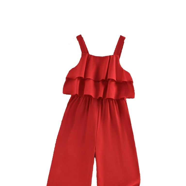 Red girls jumpsuit outlet