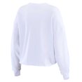 thumbnail image 3 of Women's WEAR by Erin Andrews White New England Patriots Postcard Cropped Long Sleeve Top, 3 of 3