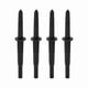 thumbnail image 1 of 4Pcs 4mm Banana Socket Probe Pins with Insulated Wire for Electrical Testing, Black, 1 of 5
