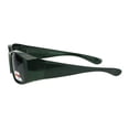 thumbnail image 3 of Polarized Womens Pearl Rectangular 58mm OTG Fit Over Sunglasses Green, 3 of 4
