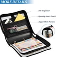 thumbnail image 3 of FORMRS Zipper Binder with Shoulder Strap 2-inch Ring 500 Sheet Capacity File Bag, Red Nordic Christmas House, 3 of 5