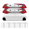 thumbnail image 3 of Cartoon Hello Kitty Comforter Cat 3-Piece Bed Sheets Warm Kawaii Bedding Set Cute Soft Bedclothes for Boys Girls Kids Queen, 3 of 15