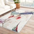 thumbnail image 1 of Humming Bird Area Rug 6x9, Birds Rugs for Living Room, Flowers Carpet, Soft Non Slip Machine Washable Fluffy Easy Clean, for Bedroom Dining Room Floor Home Decor Rug Km&-292, 1 of 7