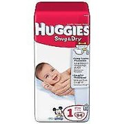 Huggies Baby Diapers, Snug & Dry, Size 1 (8 - 14 lbs), 44 ct.