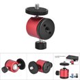 thumbnail image 3 of DSLR Ball Head 360 Swivel Ball Head Heavy Load Capacity Smooth Movement  Ball Head for Camera Tripod Projector, 3 of 7