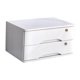 thumbnail image 5 of Caja de almacenamiento de escritorio de madera con cerradura, organizador de escritorio para tocador de casa y encimera. Blanco, 5 of 9