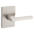 thumbnail image 1 of Kwikset Halifax Palanca de manija de puerta de paso interior para puertas de armario y pasillo Palanca de manija reversible sin bloqueo Níquel satinado con protección Microban, 1 of 1