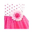 thumbnail image 5 of Girls Dress Rose Pink Long Sleeve Dot Flower Tutu Dress 6, 5 of 6