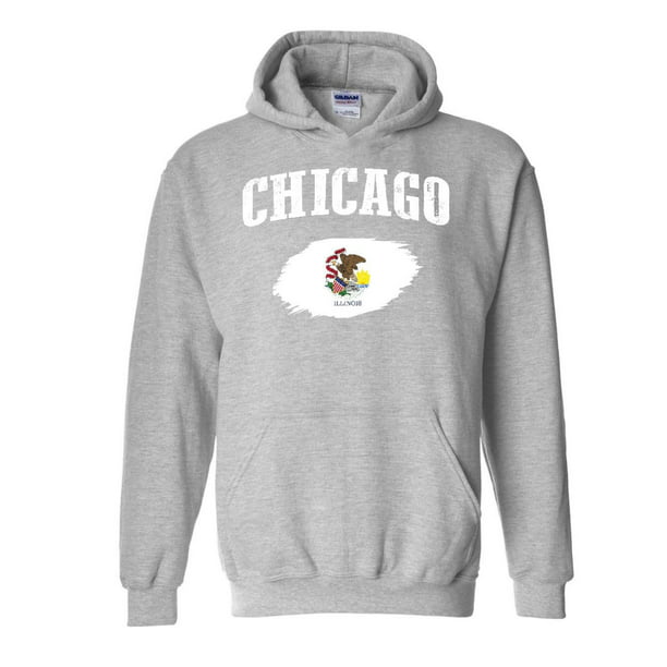 Unisex Chicago Hoodie Sweatshirt - Walmart.com - Walmart.com