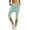 Mint Green Pants, variant on Women Casual Knit Pull On Skirt Pants With Pockets Stretchy Capri Leggings For Tennis Yoga Trendy Ladies Solid Color Summer Trousers