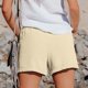 thumbnail image 4 of MKLEKYY Pantalones Cortos Para Correr Mujer Pantalones Casuales De Pierna Recta Para Mujer Pantalones Cortos Deportivos De Cintura Alta Sueltos Pantalones Casuales De Moda, 4 of 4