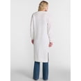 thumbnail image 2 of No Boundaries Open Front Duster Cardigan, Midweight, Women's and Women’s Plus XXS-4X, 2 of 4