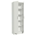 thumbnail image 6 of Madesa Pantry Storage Cabinet Armoire Closet with 2 Doors and 5 Utility Shelves 23"L Wooden Organization Unit for Bedroom, Office, Laundry Room, Kitchen, and Garage - White, 6 of 7