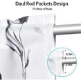 thumbnail image 7 of Alishomtll Flower Print Rod Pocket Kitchen Curtain Valance, Blue ,52W" x 18L", 1 Panel, 7 of 7