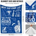 thumbnail image 5 of Gifts for Dad from Daughter Son Birthday Gifts for Dad Best Dad Ever Gifts Dad Gifts for Fathers Day Blanket Gifts for Dad Who Wants Nothing Christmas Valentines Day Gifts for Dad Blanket 50"x60", 5 of 6