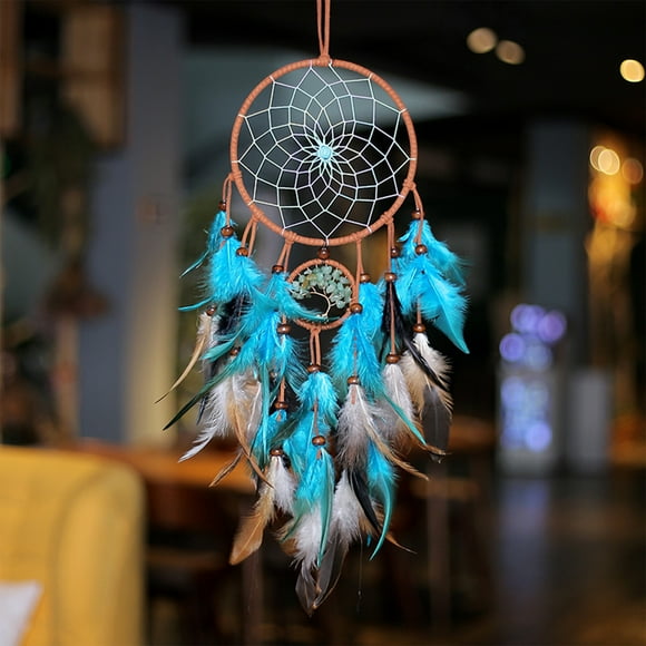 Tree of Life Pendant, Indian Vintage Style Dream Net Tree of Life Dreamcatcher Charmes Aerial Charmes Art Deco Pendant