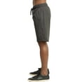 thumbnail image 3 of Men's Cotton Lightweight Terry Shorts with Pockets, Sweat Shorts, Charcoal Gray S, 1 Pack, 3 of 4