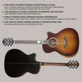 thumbnail image 4 of 40" Solid Spruce Beginner Classical Acoustic Guitar with Rosewood Fretboard & Real Shell Carved Roses for Adults & New Players， Vintage, 4 of 9
