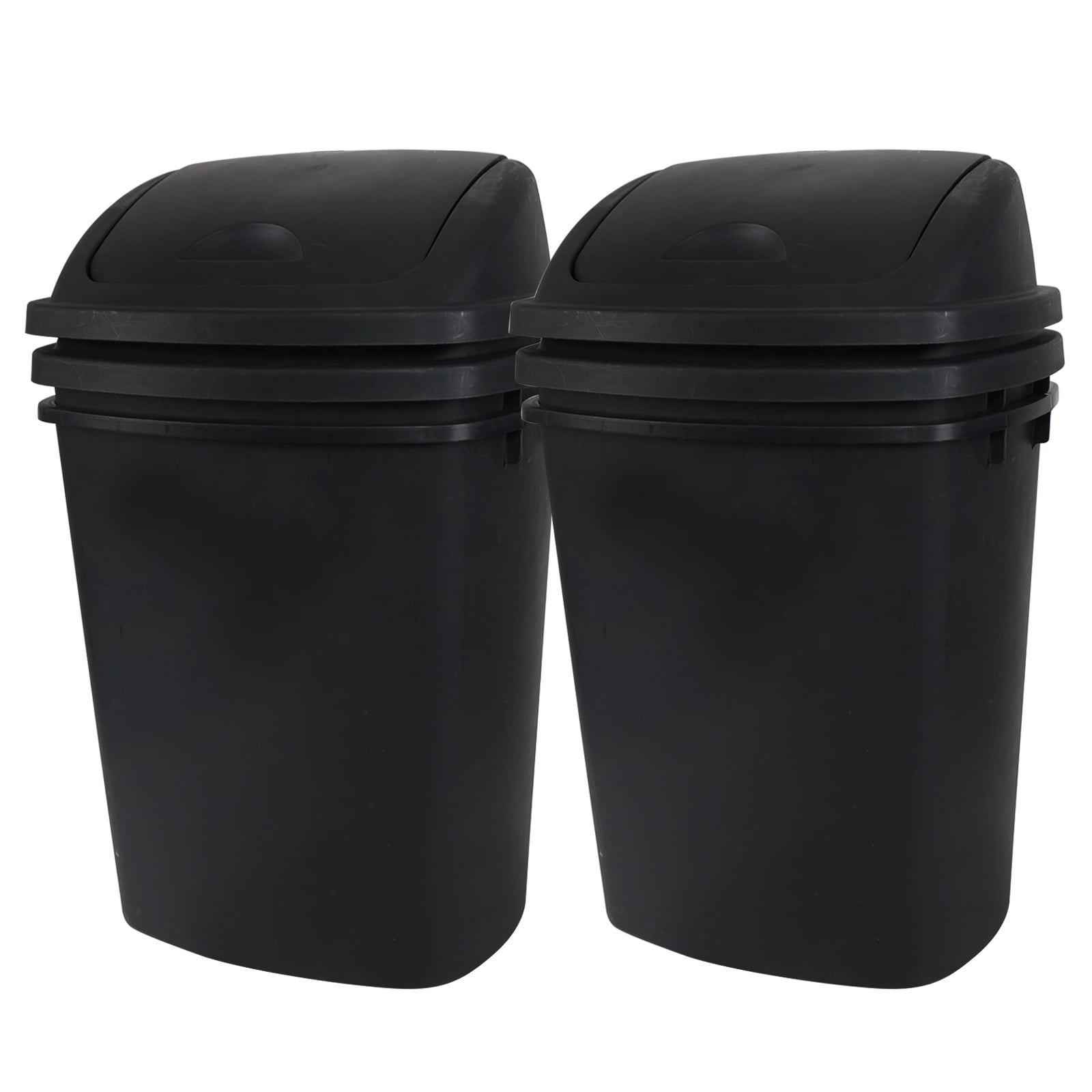 Staples 5 Gallon Steel Mesh Trash Can - Open Top, Black, 14"H X 11" Dia For Office Or Home Use