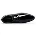 thumbnail image 2 of CMR CHAMARIPA High Heel Shoes For Men Elevator Shoes Black Tuxedo Patent Leather Men's Dress Shoes 8CM / 3.15 Inches, 2 of 5