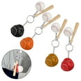 thumbnail image 3 of Llavero de béisbol, 4 piezas, mini bate de béisbol, llavero, llaveros, ingeniería de precisión, 3 of 12