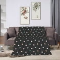 thumbnail image 6 of DouZhe Ultra-Soft Micro Fleece Lightweight Flannel Bed Blanket, Colorful Polka Dots Print Cozy Warm Throw Blankets, 40"x30", 6 of 7