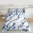 thumbnail image 2 of Castle Fairy Female Men Women Marbling Watercolor Bedding Comforter Set 2pcs,Abstract Marble Stone Pattern Twin Comforter Sets Microfiber,Gradient Ombre Breathable Bedding Set,Luxury Bedroom Decor, 2 of 8