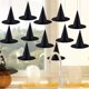 thumbnail image 5 of Uuiauoio Halloween Decorations Witch Hat, 12 Pcs Black Witch Hats Bulk Costume Accessory, Hanging Wizard Hat with Rope, Floating Witches Hats for Porch Yard Indoor Outdoor Decor Party Supplies, 5 of 6
