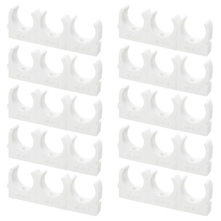 

50pcs Plastic Clamps U Shaped Clips Wire Organizers Tube Supporting Clamps