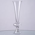 thumbnail image 6 of BalsaCircle Clear 4 Pieces 15" Glass Trumpet Vases Party Centerpieces Flowers Cheap Bulk, 6 of 8