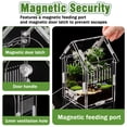 thumbnail image 4 of Jumping Spider Enclosure - Internal Dimensions Acrylic Terrarium Kit for Tarantulas/Mantis/Reptiles with Magnetic Door, Ventilation & Easy Assembly（Single hinge page）, 4 of 5