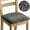Dark Gray, variant on Shukii Velvet Dining Chair Covers Set of 2 Stretch Dining Table Chair Covers Chair Cushion Covers For Dining Room,Navy Blue