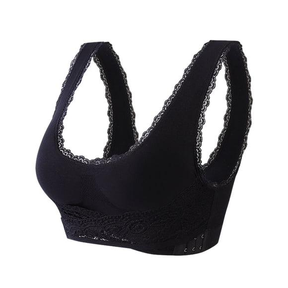 Minnieouse Sujetador sin costuras sexy y de apoyo para mujeres que quieren comodidad y estilo Push Up Bra Bra Push Up Sujetador deportivo Ropa Ropa interior negro,1 4XL