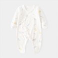 thumbnail image 2 of CAUYDY Girl Bodysuit for Newborn Baby Long Sleeve Romper for Boy Infant Sleepers 0 3 6 9 12 18 24 Months Fall Winter Preemie Pajamas Sizes 0-1 Months,Dark Blue, 2 of 4