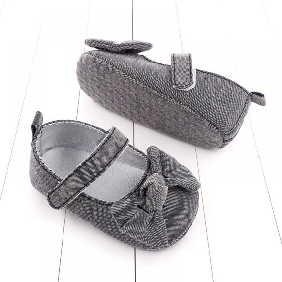 Infant Baby Girls Shoes Cute Non-Slip Soft Sole Bowknot Princess Dress Mary Jane Flats Toddler First Walker Baby Sneaker Shoes