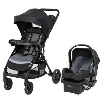 Baby Trend Sonar Seasons Travel System with EZ-Lift 35 Infant Car Seat - Journey Black - Black