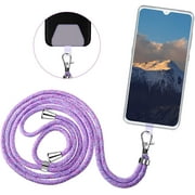 4 Pieces Universal Cell Phone Lanyards by Emlimny with Adjustable Detachable Nylon Neck Crossbody Lanyard and 4 Pieces Transparent Pads for Most Smartphones - 4 Colors
