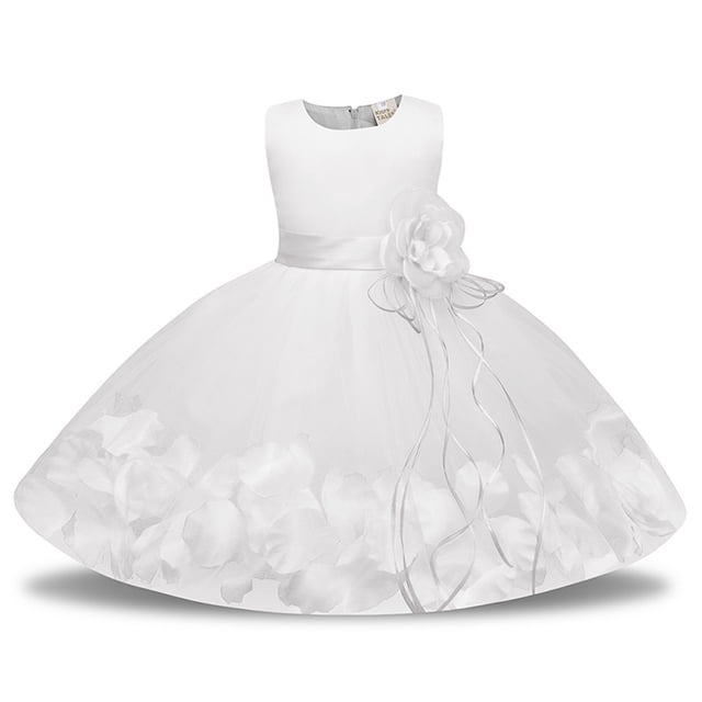 LEEy-world Mode Filles Tout-Petits Enfants Bébés Filles Dashiki Africain Style Traditionnel Robe à Manches Courtes Col Rond Robes Princesse Ankara Tenues, Blanc