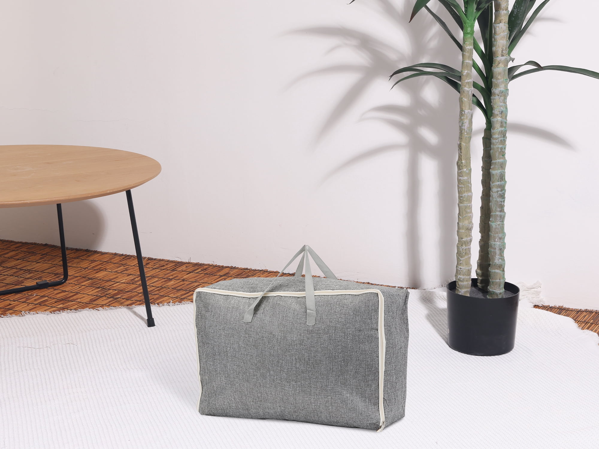 Unique Bargains 1 Pack Clothes Storage Bags Moving Bags Grey 23*9*14.5in