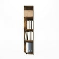 thumbnail image 3 of Pemberly Row 4-Tier Corner Shelf Bookcase in Bookshelf in Amber Pine, 3 of 6