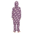 thumbnail image 3 of Soft Big Kids Onesie Pajamas Cozy Loose-Fit Jumpsuits for kids with Pockets for Christmas Lounge & Play Cartoon Unicorns and Stars, 3 of 8